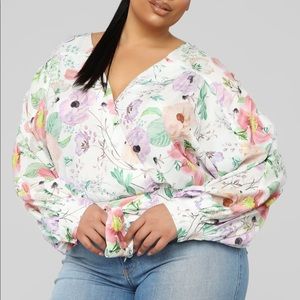 Keep Blooming  Floral Top